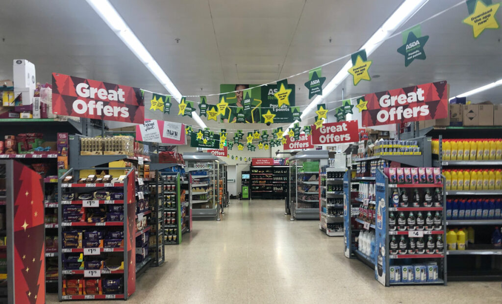 Asda Rewards App - In-Store promotional branding