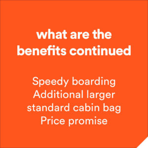 EasyJet Plus Benefits